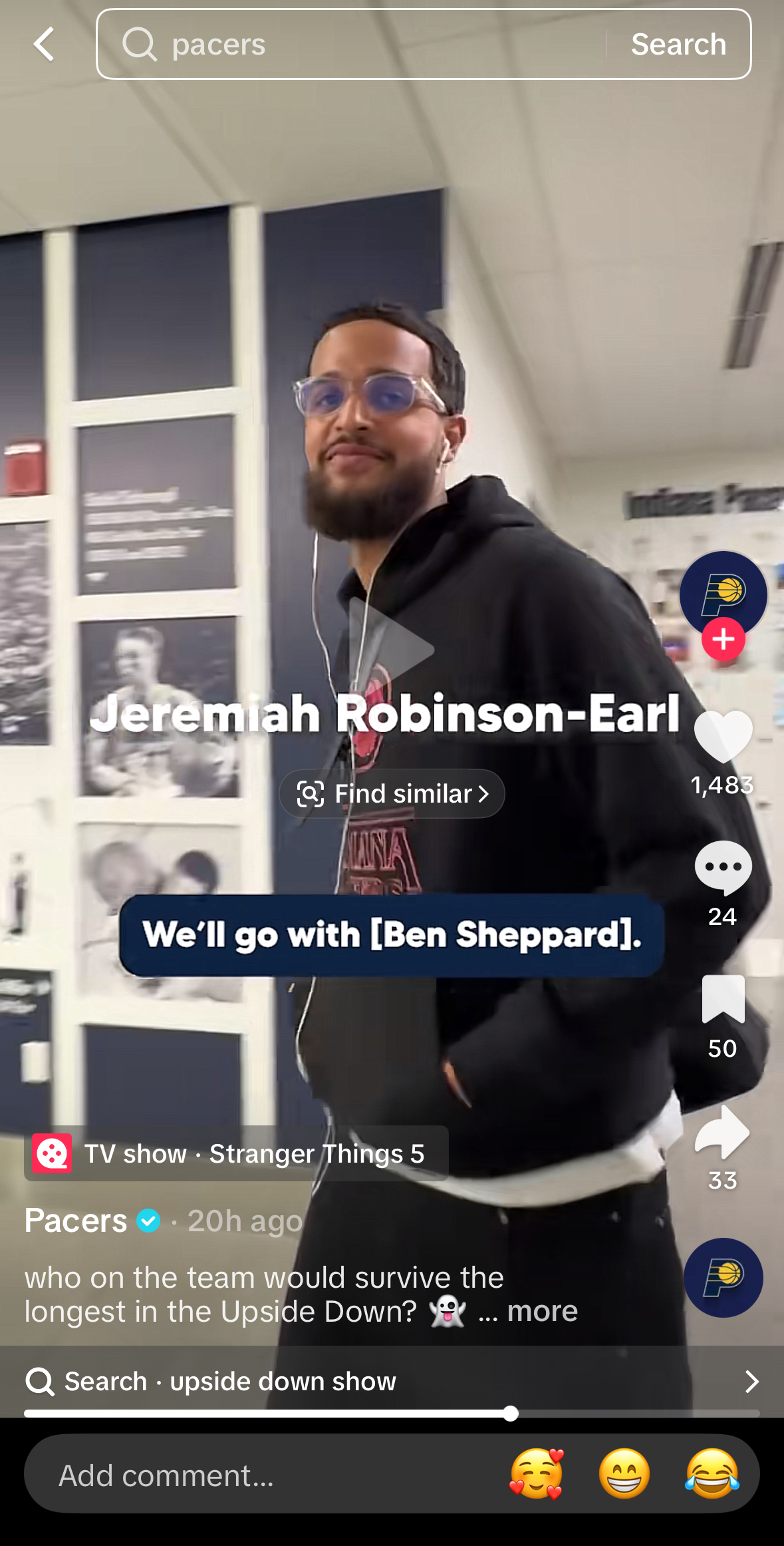 Indiana Pacers - Tik Tok Post